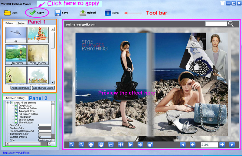 VeryPDF Flipbook Maker Screenshot